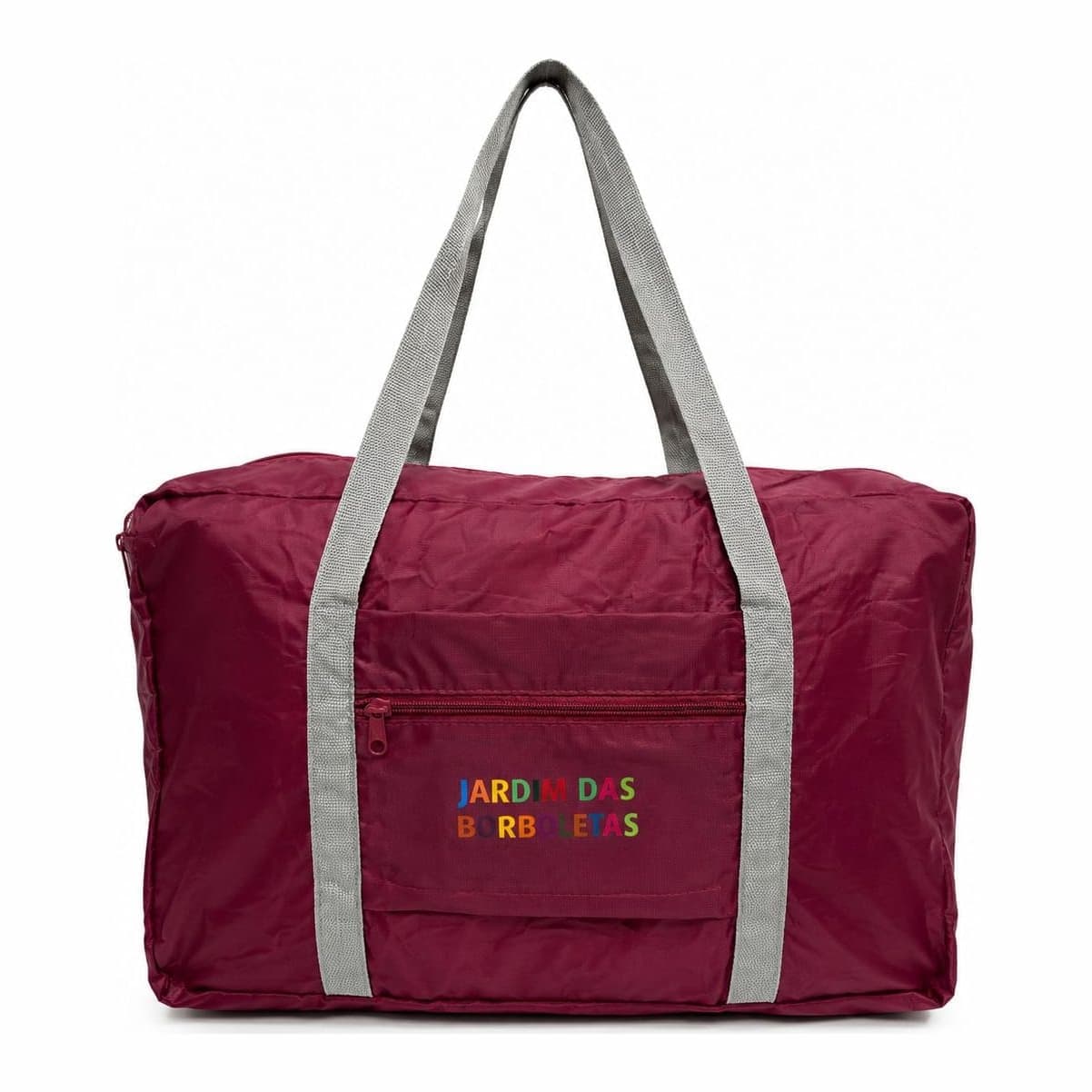Bolsa Dobrável Jardim das Borboletas — Bordô