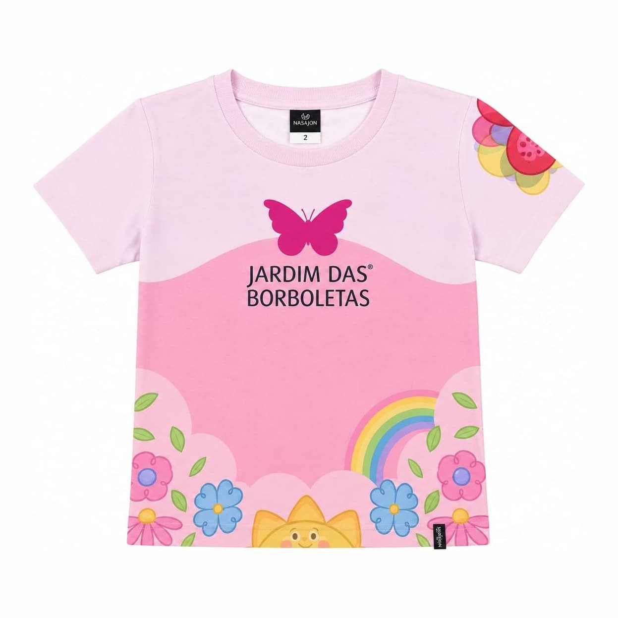 Camiseta Infantil Menina — Rosa
