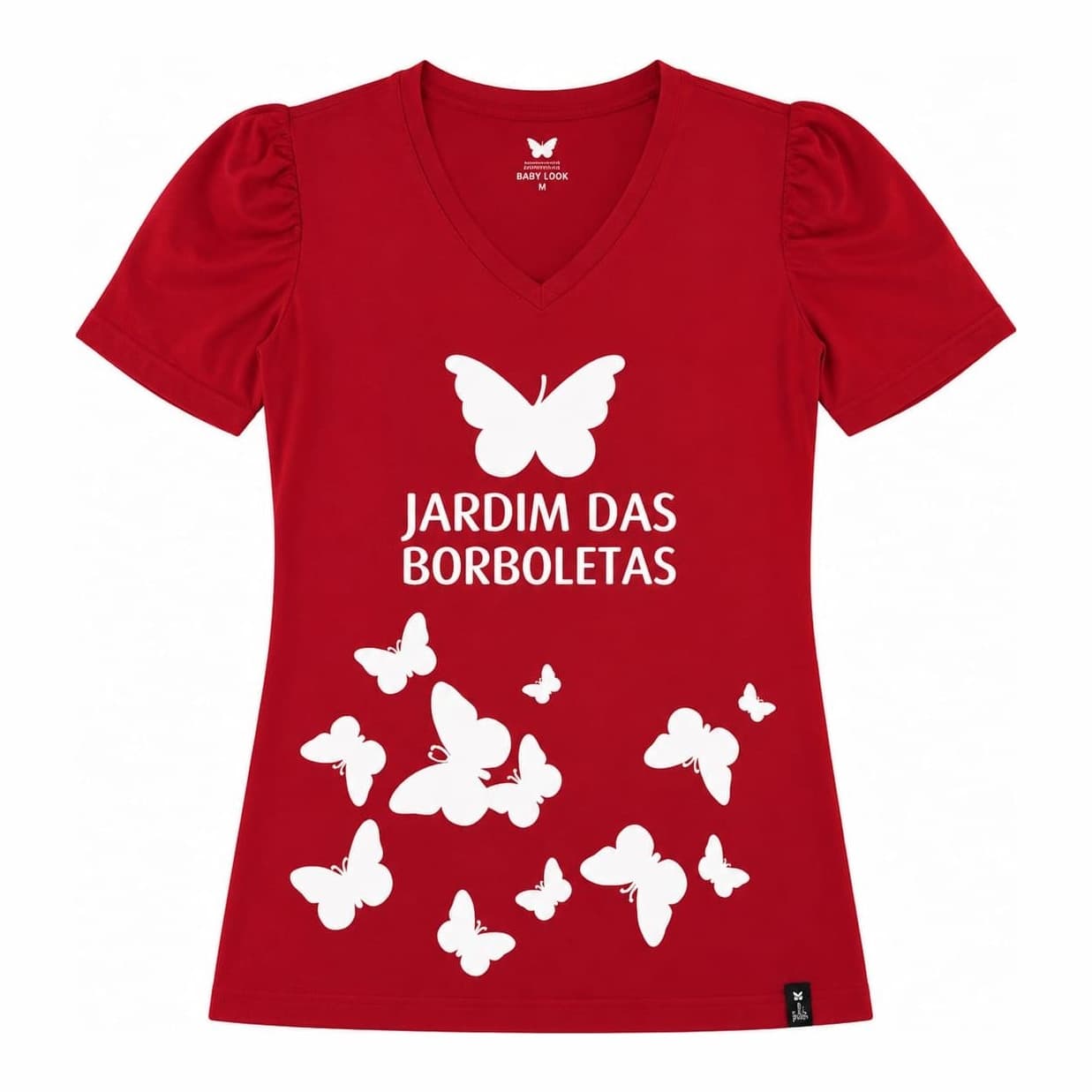 Camiseta Tradicional Vermelha — Vermelho — gola V