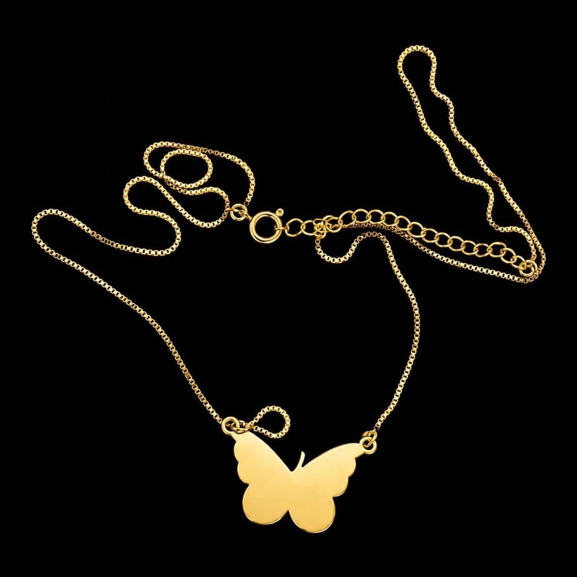 Colar Borboleta — Dourado